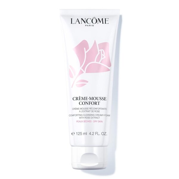 Lancôme Créme Mousse Confort Limpeza Facial Espumante – Creme Limpeza Confortante e Removedor de Maquiagem – Com Óleo de Rosa Mosqueta – 4.2 Fl Oz - Image 2